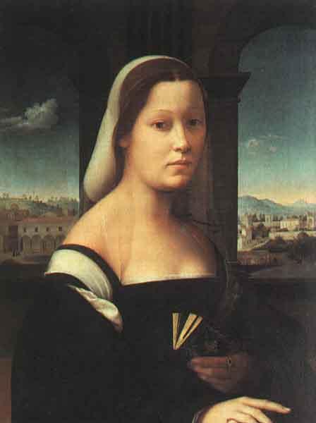BUGIARDINI, Giuliano Portrait of a Woman Sweden oil painting art